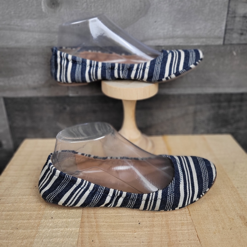 Lucky Brand Stripe Canvas Material Ballet/Flats Shoes